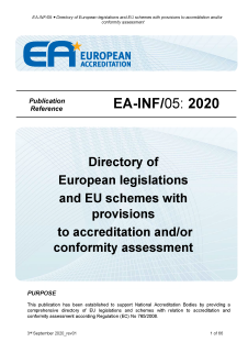 Répertoire des législations européennes en lien avec l’accréditation et/ou l'évaluation de la conformité