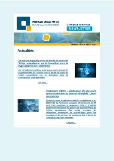 Newsletter confiance numérique - Août 2025