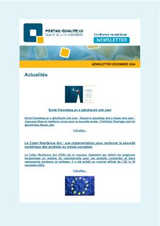 Newsletter confiance numérique - Décembre 2024