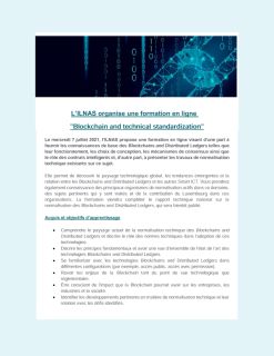 Newsletter formation "Blockchain and Technical Standardization"