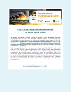 Newsletter Standards Analysis Aerospace sector - Luxembourg - July 2021