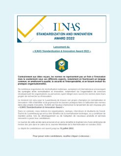 Newsletter normalisation - Innovation & Standardization Award