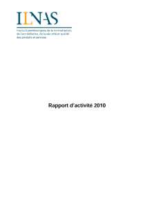 Rapport annuel 2010 - ILNAS