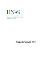 Rapport annuel 2011 - ILNAS