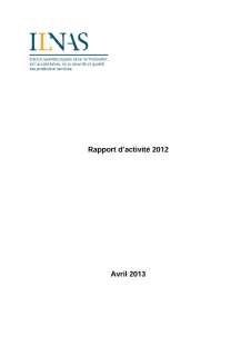 Rapport annuel 2012 - ILNAS