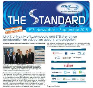 Le certificat universitaire Smart ICT for Business Innovation mis à l’honneur par l’ETSI