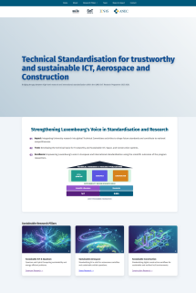 Programme de recherche ILNAS/SnT 2025-2028 « Technical Standardisation for Trustworthy and Sustainable ICT, Aerospace and Construction » : mise en ligne d’un site Internet dédié