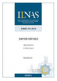 Confirmation de la norme nationale ILNAS 101:2016 – Surface habitable